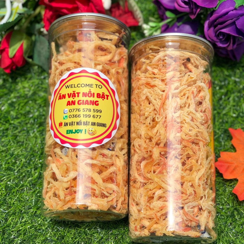 300g 🔥 Mực xé sợi hấp nước dừa siêu ngon, mực tươi 100%