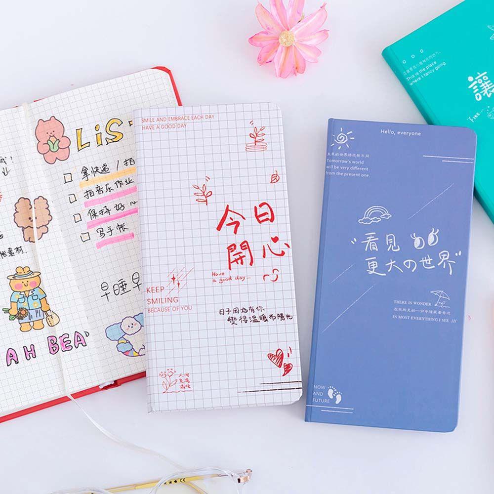 PEWANY Sổ Ghi Chú Agenda Kế Hoạch Kẻ Ô DIY Dành Cho Học Sinh
