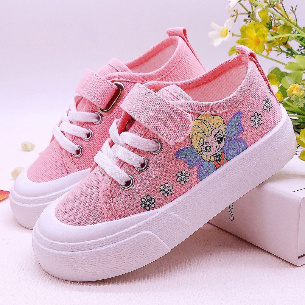 Giày Vải Canvas Thoáng Khí Phong Cách Hàn Quốc Mới 21-38