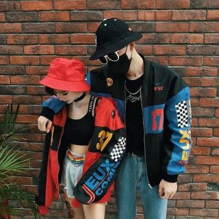 Áo khoác bomber ulzzang harajuku retro street hip hop