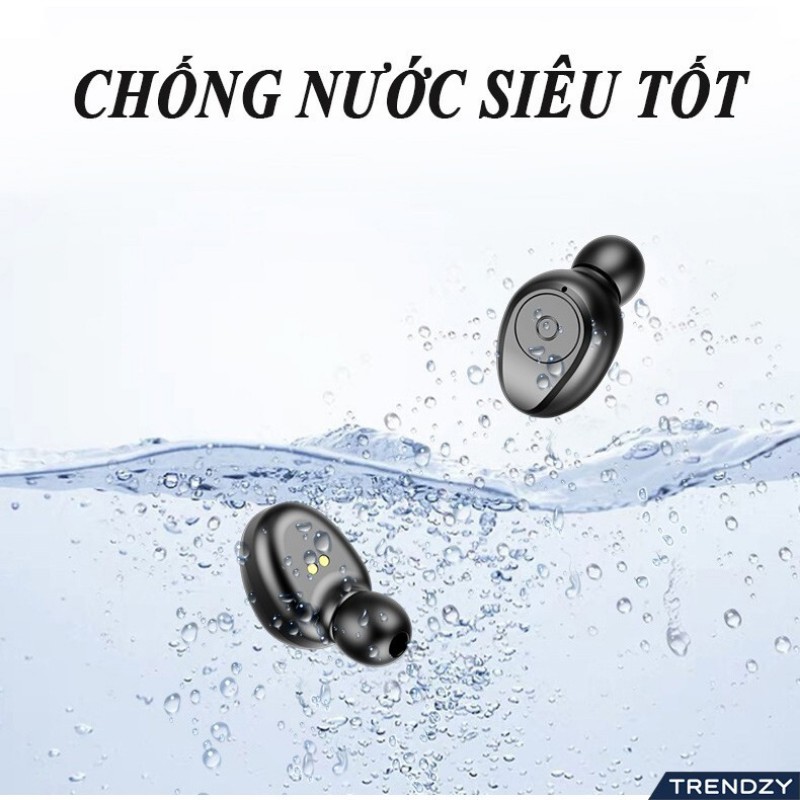 Tai nghe bluetooth AMOI F9 TWS bản Quốc tế bass mạnh cảm ứng chạm chống nước IPX5 tai nghe không dây cao cấp