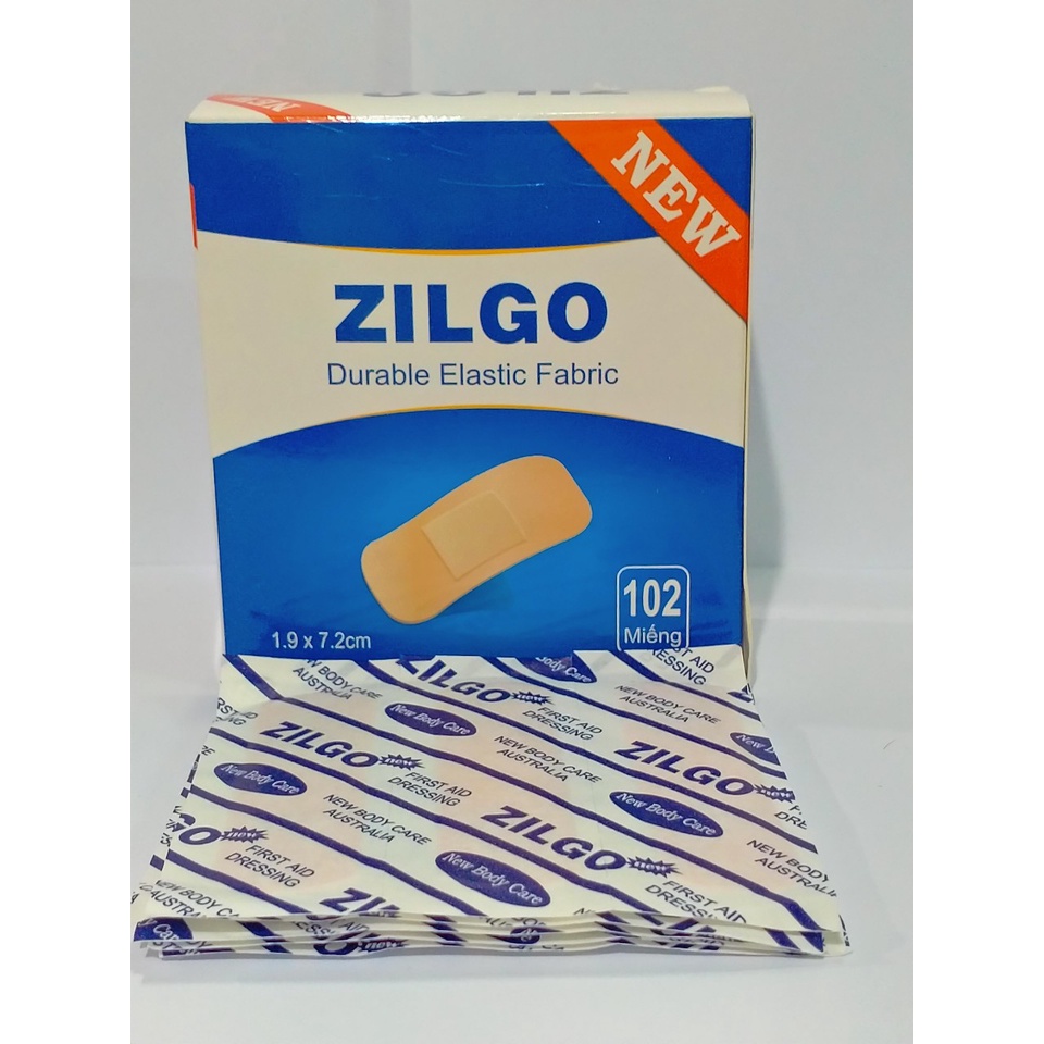 Băng cá nhân ZILGO Hộp 102 miếng