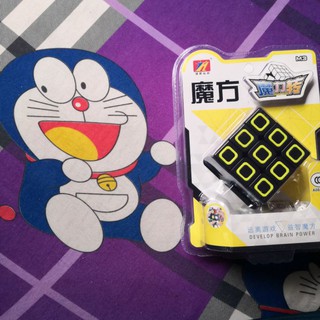 Rubik 3x3 dạ quang viền đen xịn xò