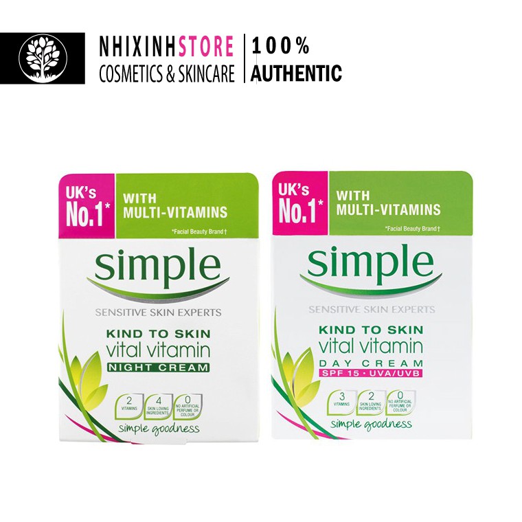 Kem Dưỡng Simple Vital Vitamin Cream (DAY&NIGHT)