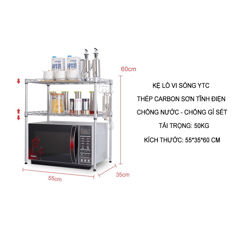 Kệ Để Lò Vi Sóng Phòng Bếp, Giá Để Gia Vị Tiện Lợi