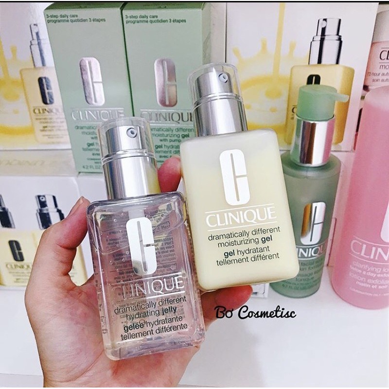 Dưỡng ẩm Clinique Dramatically Different Moisturizing Gel và Lotion