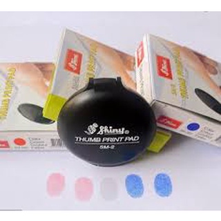 Khay mực lăn tay tròn hiệu Shiny SM-2