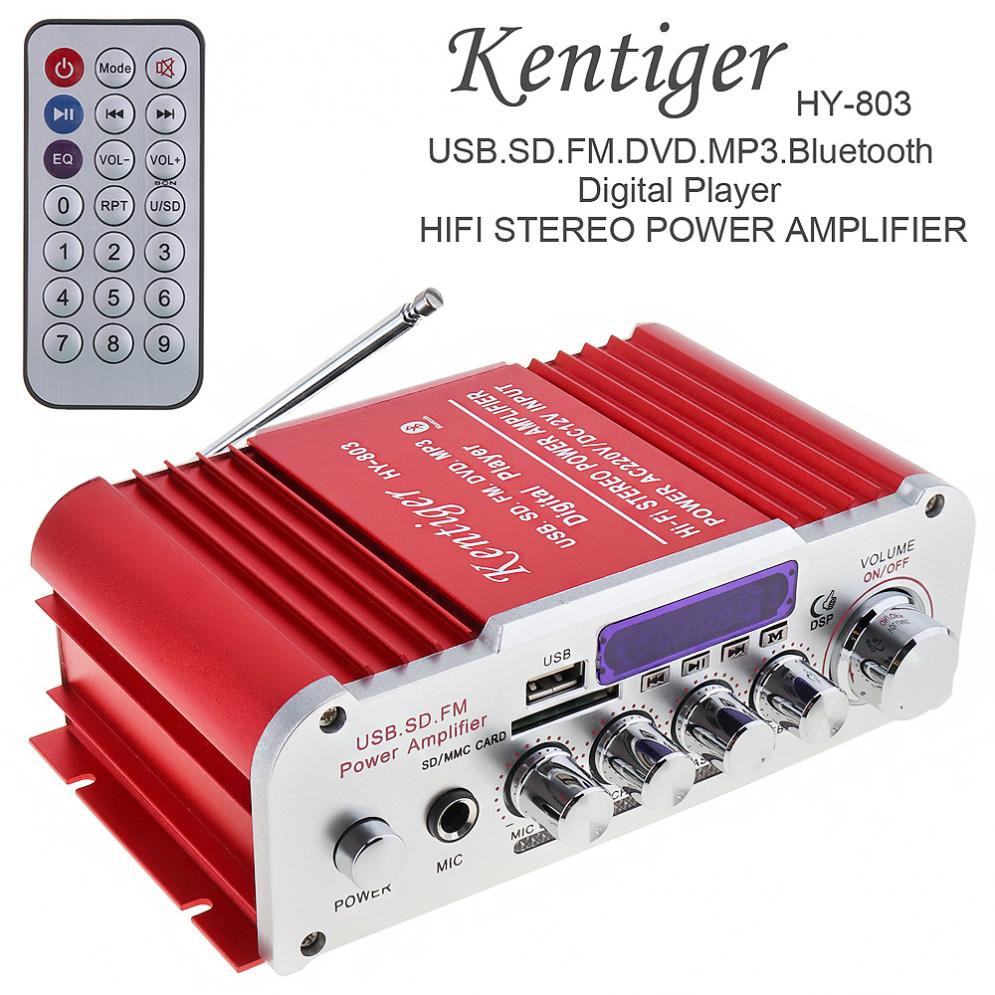 ✔️ Amly Mini Karaoke Kentiger HY 803 Có Bluetooth 12V-220V, Âm Ly Chơi Nhạc Âm Thanh Cực Đỉnh, Giá Rẻ [Bảo Hành 1 Đổi 1]