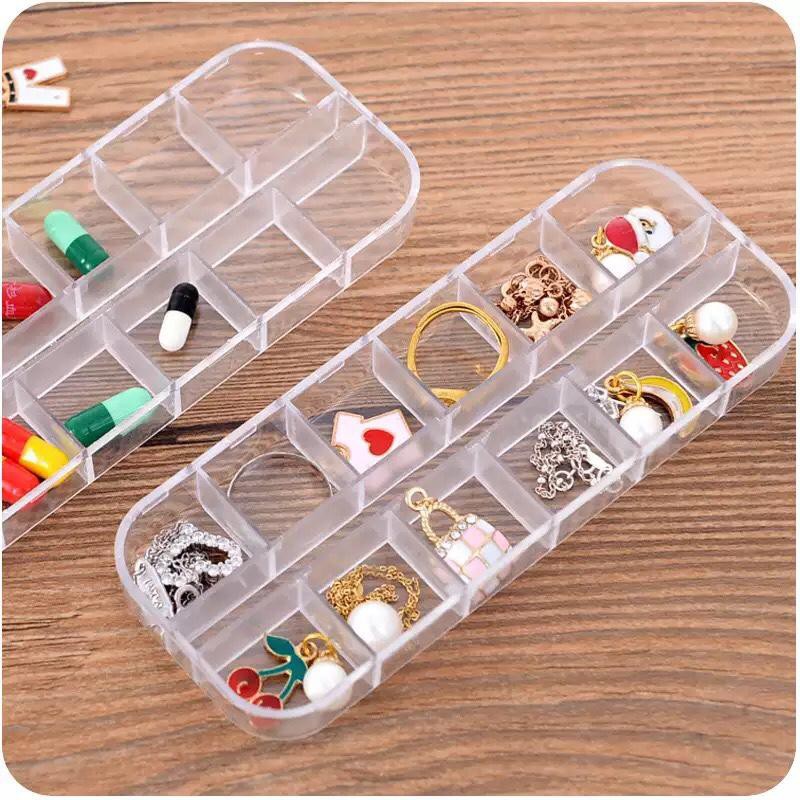 Hộp Nhựa đựng nail , charm , phụ kiện khay 12 ô