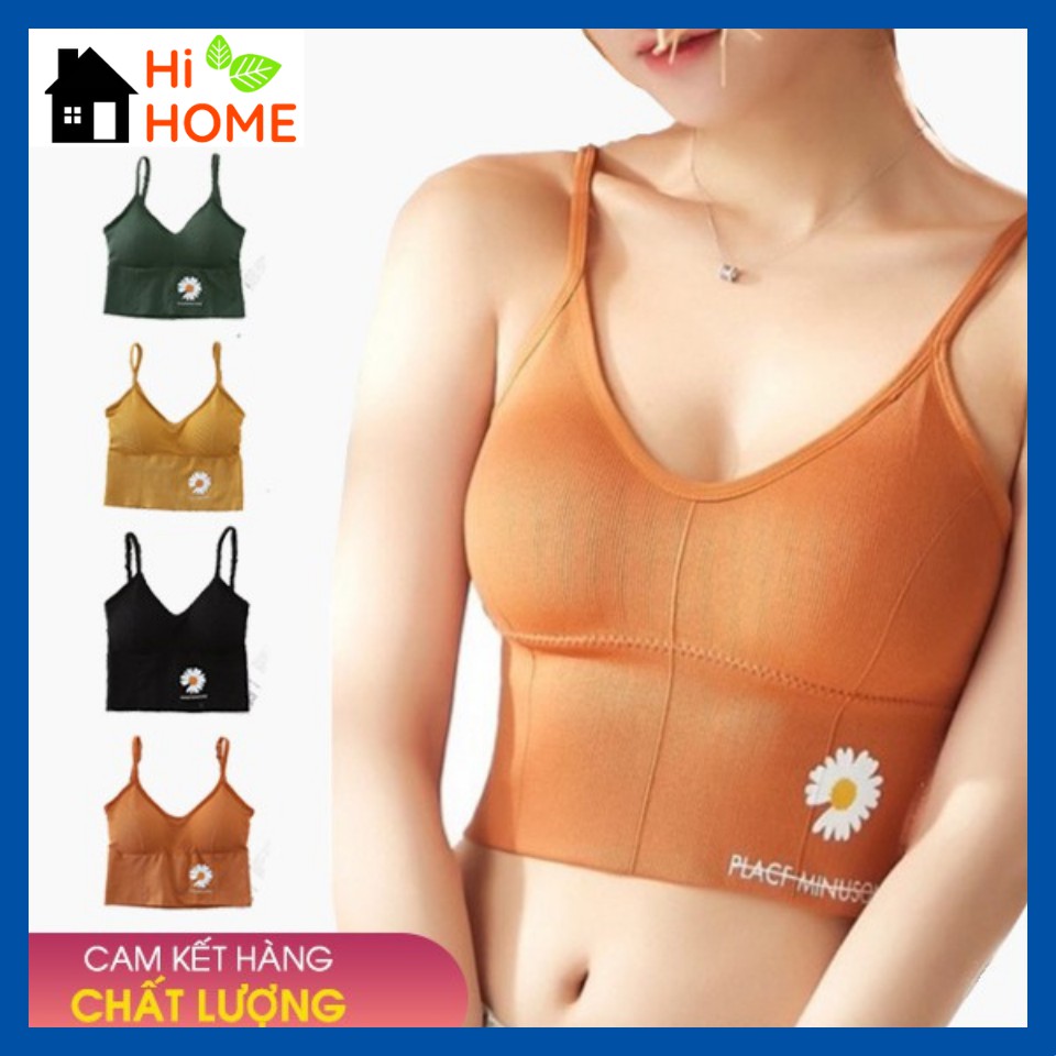 Áo Bra hoa cúc tập gym nâng ngực hot trend, có mút đệm bên trong, thấm hút mồ hôi, nhiều màu sắc | BigBuy360 - bigbuy360.vn