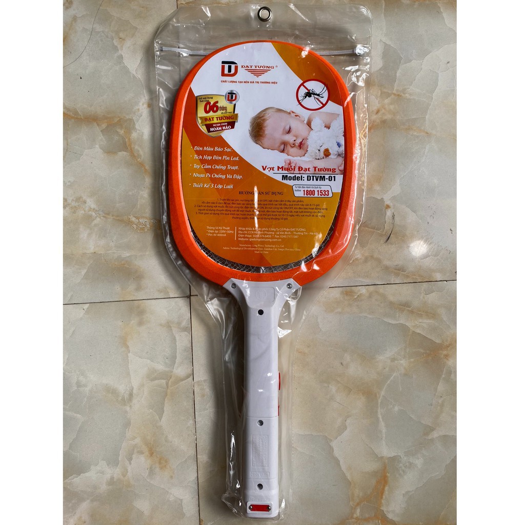 [Giá Sỉ] Vợt muỗi ĐẠT TƯỜNG DTVM-01, hàng VIỆT NAM cao cấp