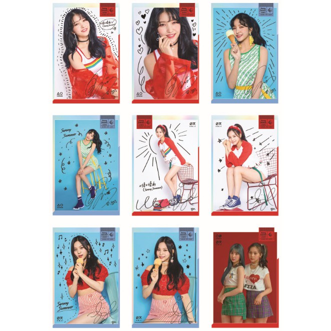 Lomo card ảnh nhóm GFRIEND SUNNY SUMMER concept photo full 41 ảnh Có chữ ký