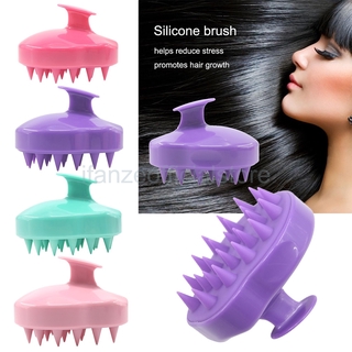 Spa massage-supersale silicone rửa tóc gội đầu bàn chải massage lược làm sạch đầu bàn chải tóc