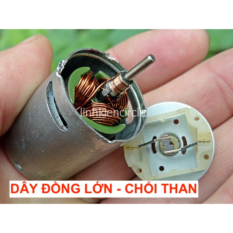 Motor 370 RC tốc độ cao 7.2V - 12V tốc độ cao 50000 RPM dùng pin cho xe mô hình - LK0297