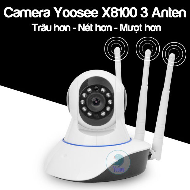 Camera yoosee wifi 3 râu 2.0 1080p tặng thẻ nhé 32G đàm thoại hai chiều giám sát ngày đêm trong nhà | BigBuy360 - bigbuy360.vn