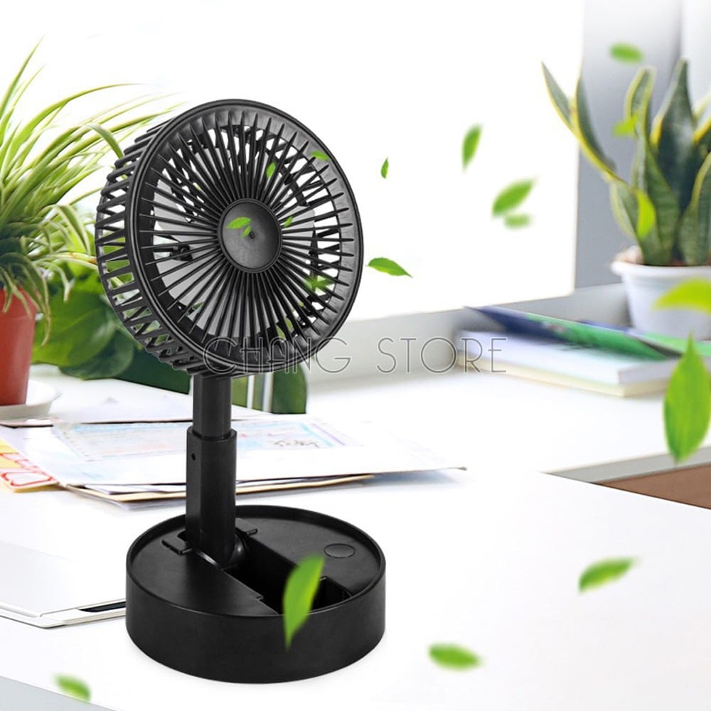 Quạt Tích Điện Mini Để Sạc USB Fan A9, Quạt Mini Để Bàn Gấp Gọn Tiện Lợi