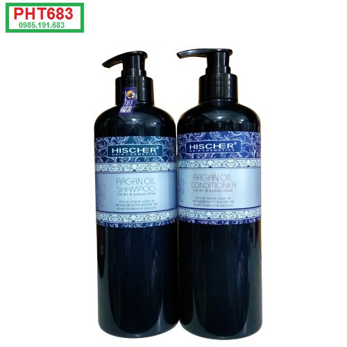 Bộ Dầu Gội - Xả Phục Hồi Hischer Argan Oil 1000ML | BigBuy360 - bigbuy360.vn