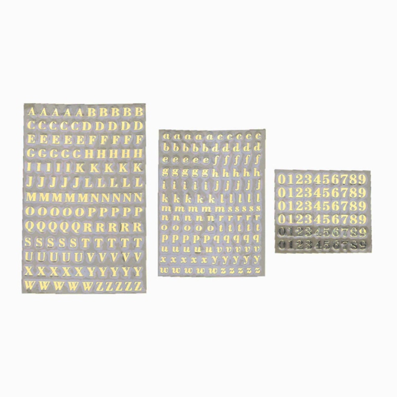 Miếng Dán Nhựa Resin Trong Suốt Hình Chữ Cái Và Số 3 Kiểu Dùng Trang Trí Diy