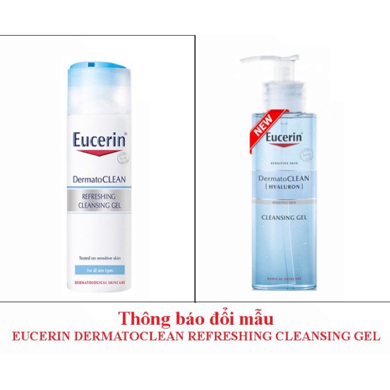 Eucerin Sữa Rửa Mặt Dạng Gel Dành Cho Da Nhạy Cảm Dermato Clean Gel 200ml