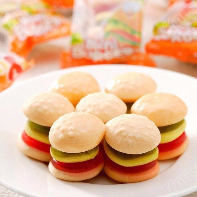 Combo 4 kẹo dẻo Yupi Thái Lan siêu cute Burger (Hamberger)