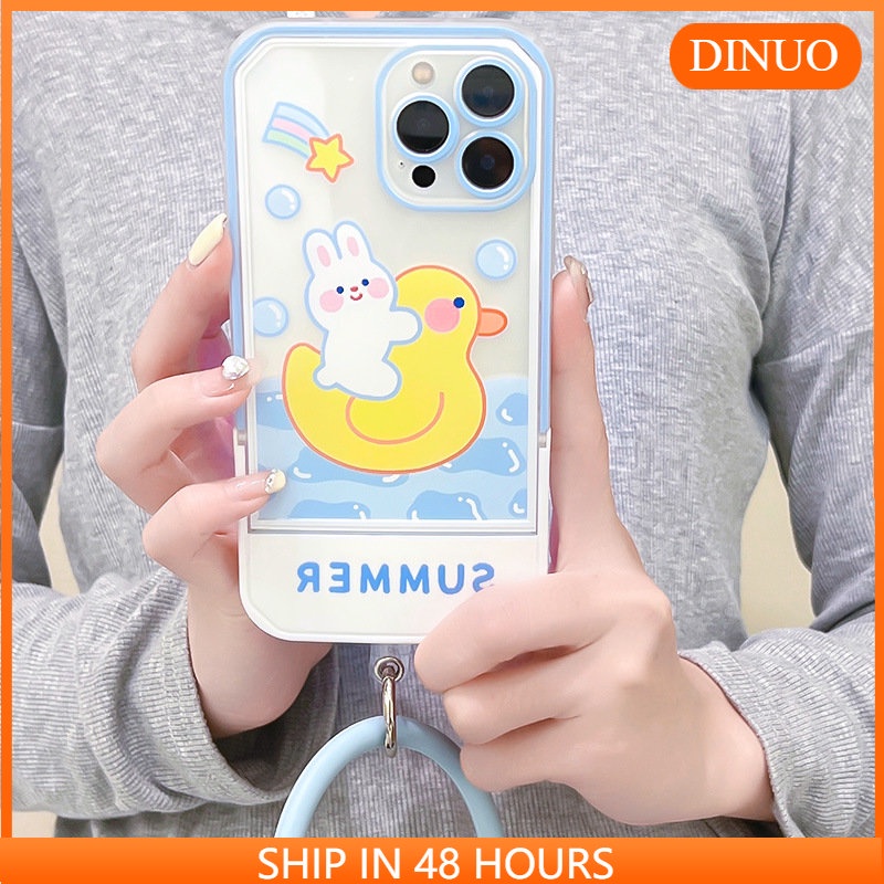 Ốp lưng iphoneỐp Điện Thoại  Kèm Giá Đỡ Tàng Hình Họa Tiết Hoạt Hình Dễ Thương Cho iphone 14 / 13Pro 12 / xs / 6 / 7 / 8PLUSDinuo case