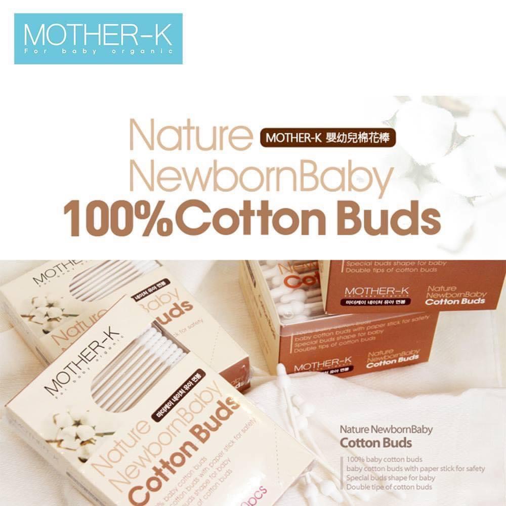 Tăm bông sơ sinh Mother-K Hàn Quốc  - Tăm bông cho bé Mother K cao cấp