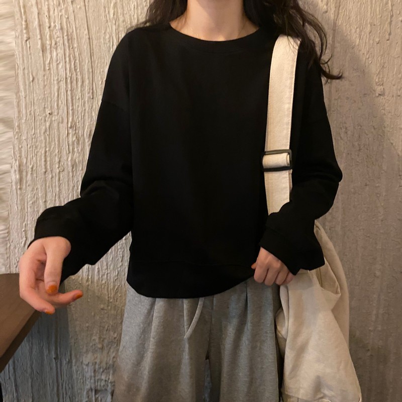 Áo Thun Dáng Rộng Dài Tay Thời Trang Dạo Phố Cá Tính 39258