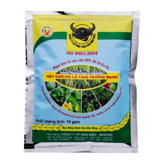 Cung Cấp Set 2 gói phân bón lá NPK đầu trâu (10gr) hạt đẹp