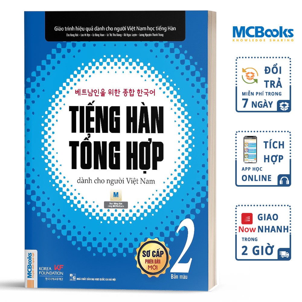 Sách - Combo Tiếng Hàn Tổng Hợp Dành Cho Người Việt Nam - Sơ Cấp 2 - Học Kèm App Online