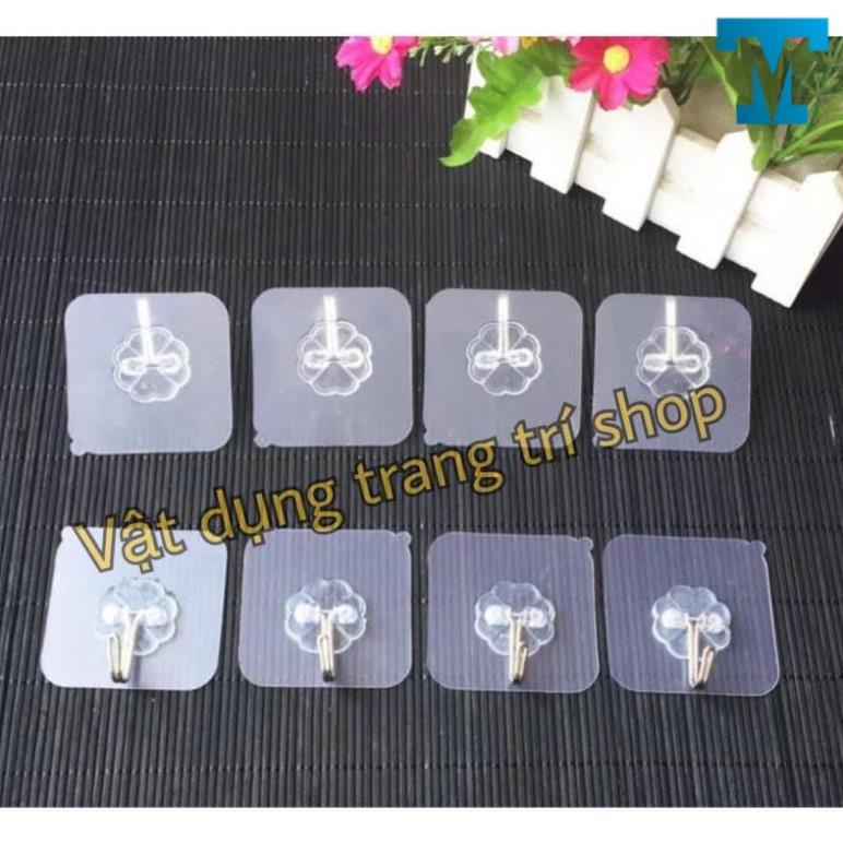 [MỚI]Móc dán tường siêu dính trong suốt ( bộ 10 móc dán )