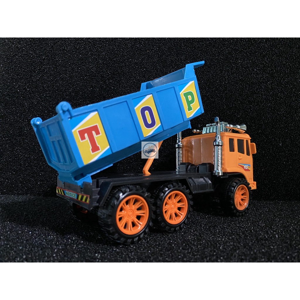 Xe Ben đồ chơi chạy bằng cót vua của loài xe chở đá,cát dành cho bé yêu thích..