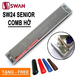 Kèn harmonica tremolo Swan Senior comb hở SW24H key C Có Clip Thực Tế