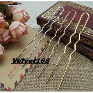 Trâm cài tóc chữ U có sóng 100mm