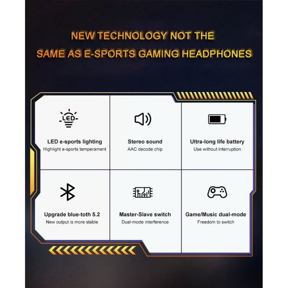 Mới Jx20 Bluetooth 5.2 Tai Nghe Không Dây Tai Nghe Hifi Stereo Giảm Tiếng Ồn Âm Nhạc Tai Nghe Nhét Tai Điều Khiển Cảm Ứng Bluetooth Không Dây