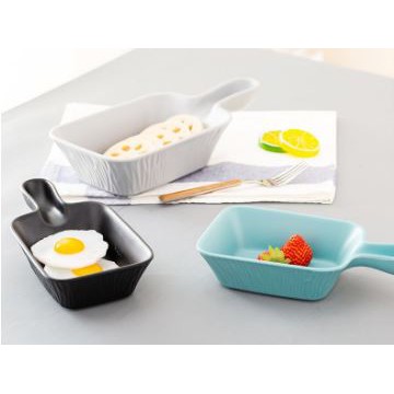 [CAO CẤP] Bộ khay đĩa bát melamine đựng thức ăn xanh dương thiết kế Bắc  u sang trọng, độc đáo