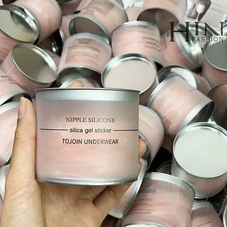 Hộp 10 Miếng Dán Nhũ Hoa Silicon LOẠI XỊN DÍNH TỐT,DẦY(Hộp Xanh/Hoa Văn)
