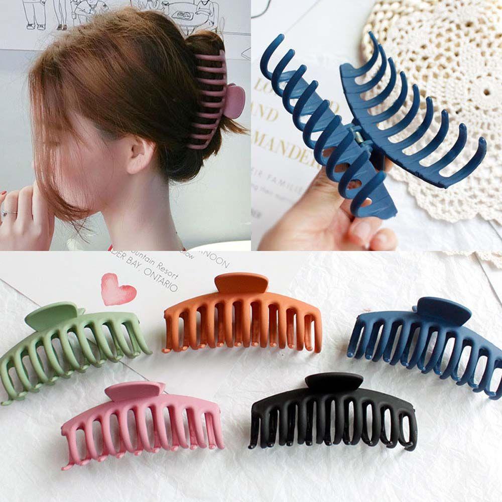 Kẹp Tóc Càng Cua Bằng Nhựa Cỡ Lớn Thời Trang Cho Nữ
