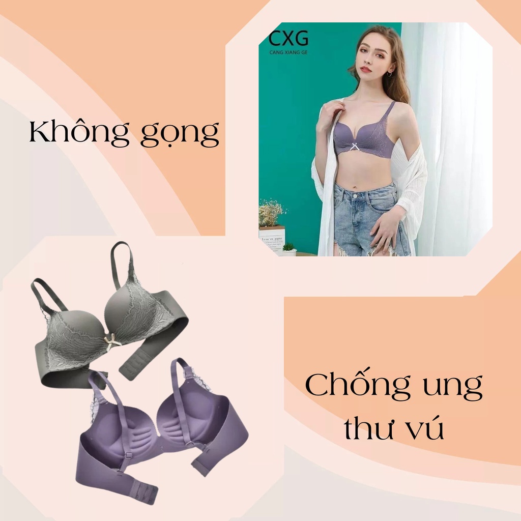 Áo lót nữ thun lạnh cao cấp không gọng nâng ngực áo ngực đệm mỏng chống ung thư vú, nâng ngực tự nhiên rẻ đẹp