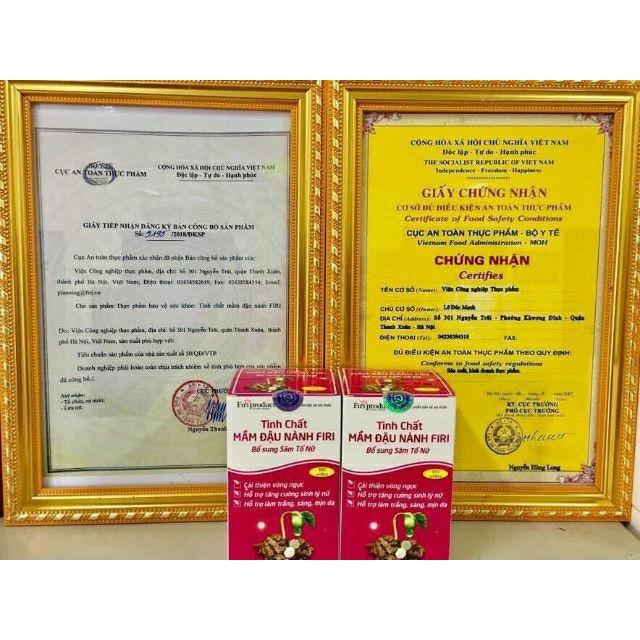 Tinh chất mầm đậu nành Firi Hiệu qủa 100% NGAY SAU KHI DÙNG