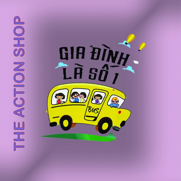 Áo thun gia đình là số 1 Đồng phục gia đình 3/4/5 người giá rẻ thun cotton 4 chiều GD0022T Bin Action