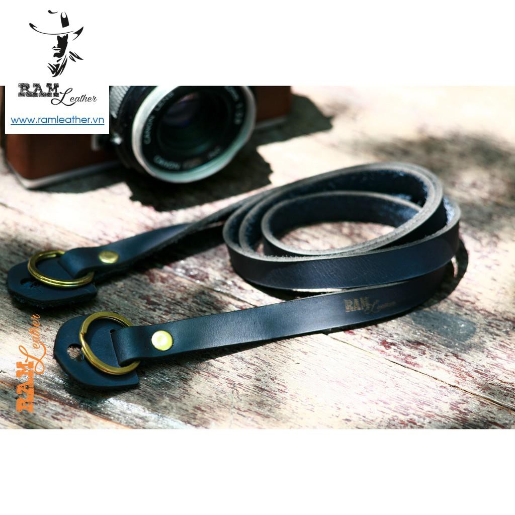 Dây Đeo Máy Ảnh Da Bò Thật Bền Đẹp Ram A2