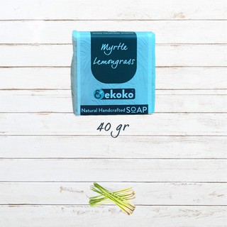 Xà phòng handmade Sả chanh Ekoko Myrtle Lemongrass 40g thanh mát, khử mùi cơ thể