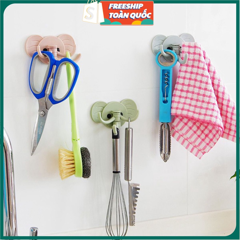Móc Treo Đồ Đạc Hình Thú Vị 3 Móc Gắn Tường - Decor Trang Trí Nhà Cửa