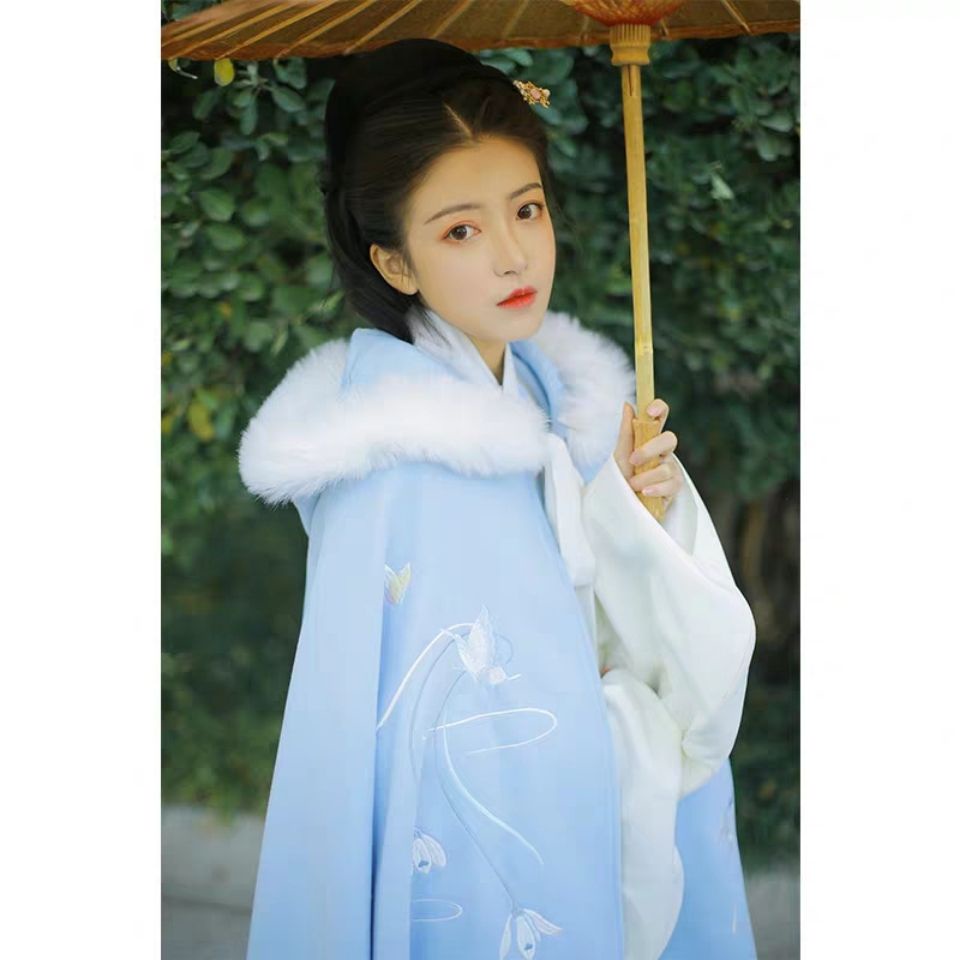 Yi Yi Han Áo Choàng Dáng Dài Dày Dặn Ấm Áp Đa Năng Phong Cách Mùa Đông Dành Cho Phụ Nữ | BigBuy360 - bigbuy360.vn