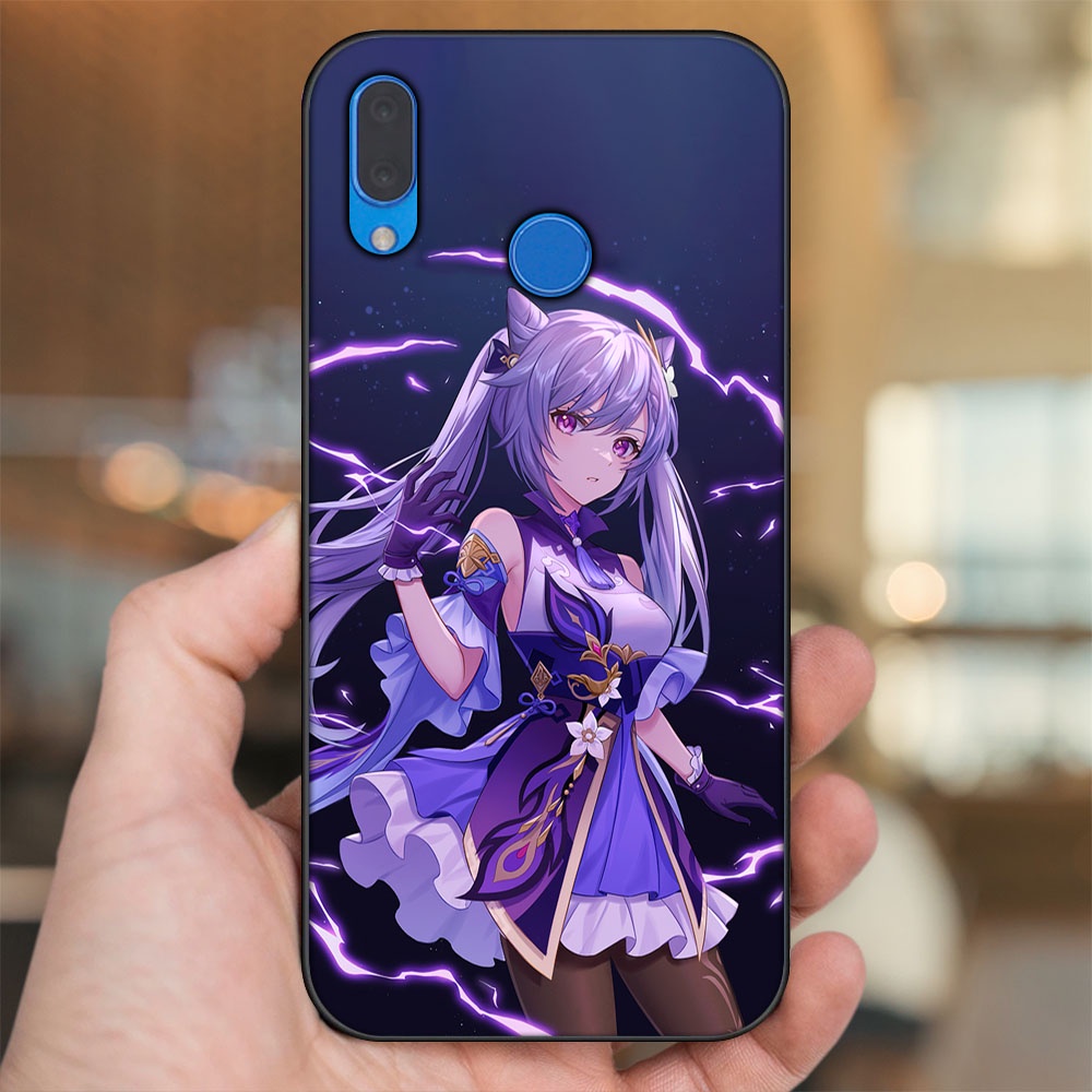 Ốp lưng Huawei Nova 3, Nova 3i, Nova 3e, P20 Lite viền đen in hình Keqing Genshin Impact