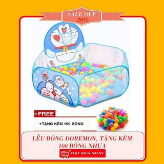 Lều bóng doremon cho bé tặng kèm 50 bóng