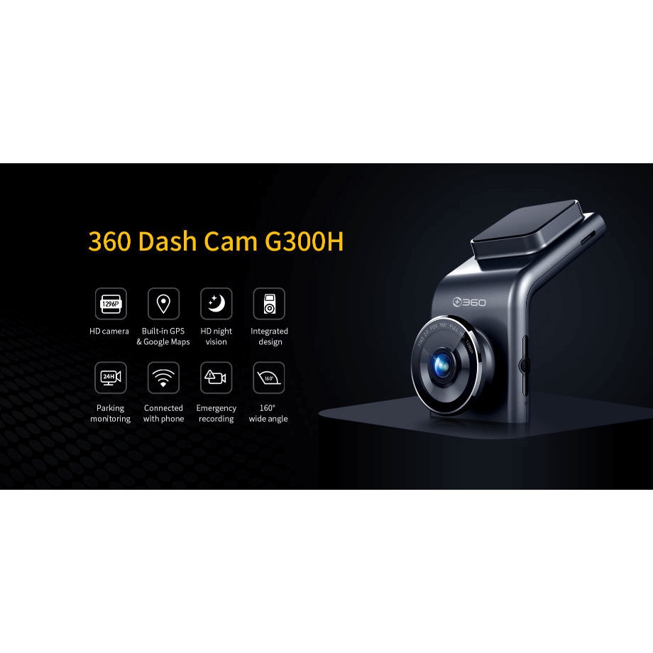 Camera Hành Trình Ô tô Quốc Tế Qihoo 360 G300 Dash Cam Xe Hơi WIFI Nét Full HD Xiaomi