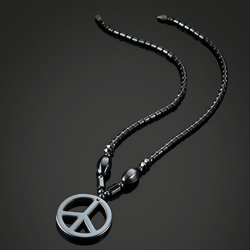 Vòng cổ đá Hematite từ tính chăm sóc sức khỏe