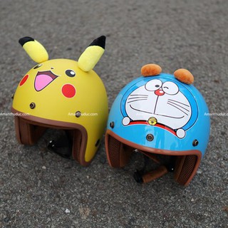 NÓN PHƯỢT 3/4 HÌNH DOREMON PIKACHU