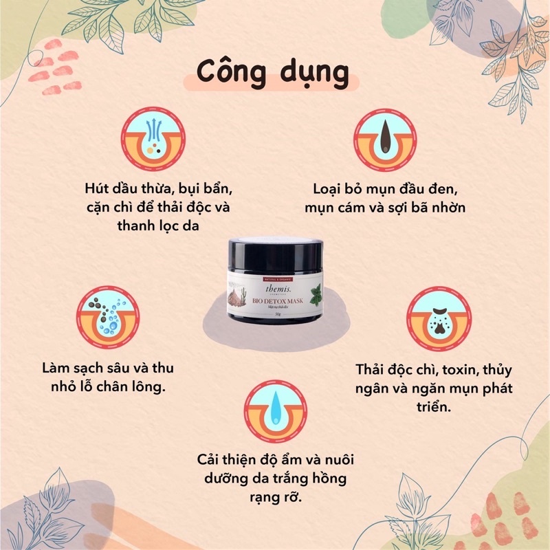 Themis mặt nạ thải độc đất sét núi lửa full size